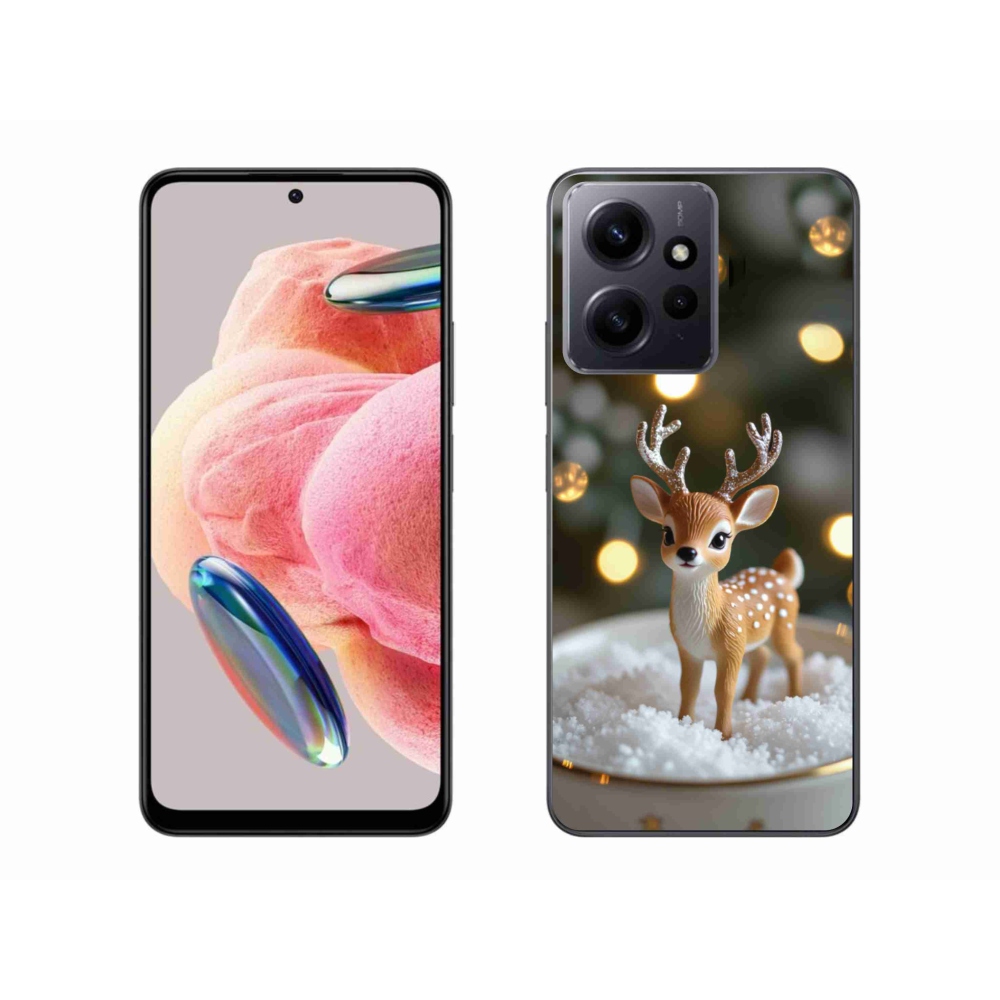 Gélový kryt mmCase na Xiaomi Redmi Note 12 - roztomilý vianočný jeleň