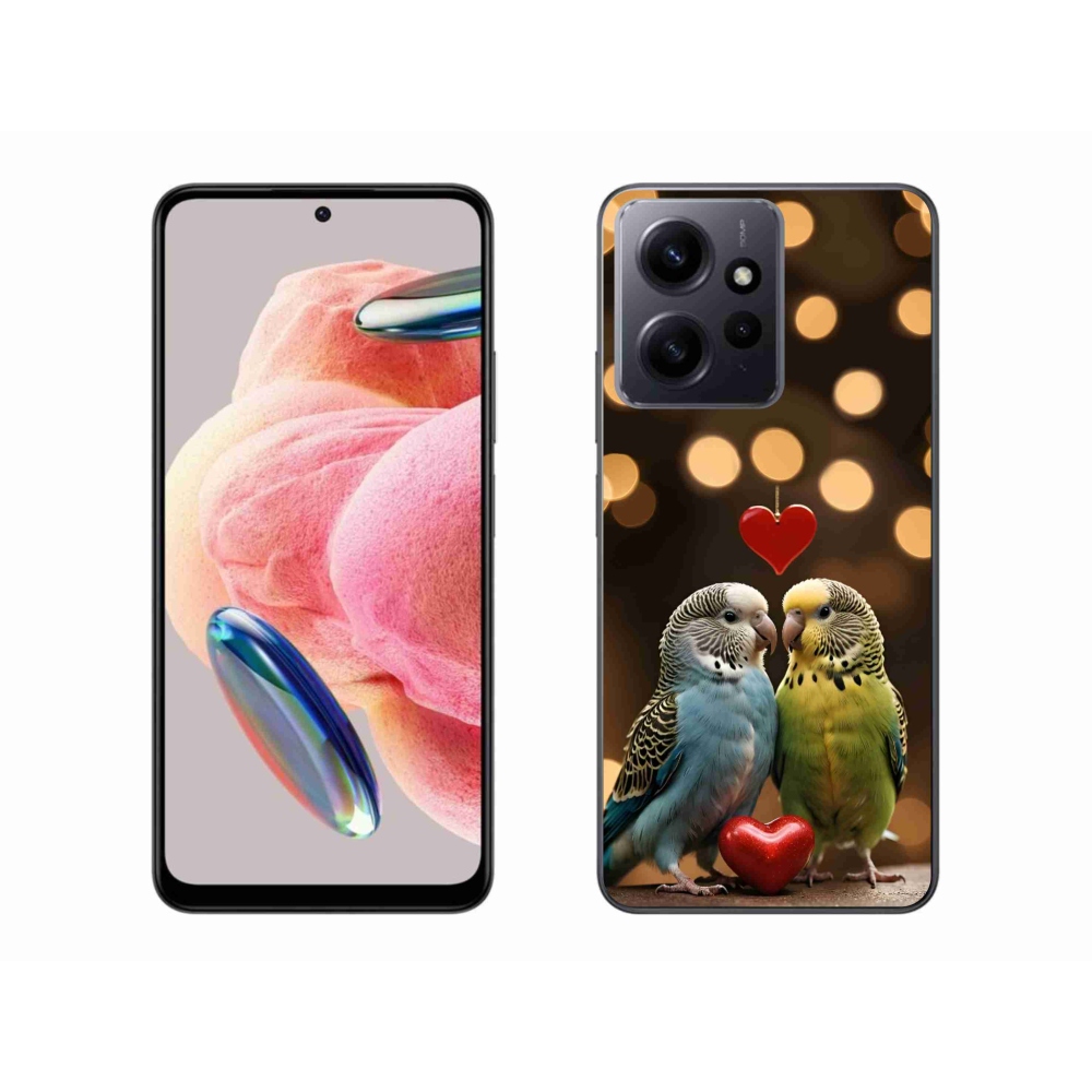 Gélový kryt mmCase na Xiaomi Redmi Note 12 - zamilovaní papagáje