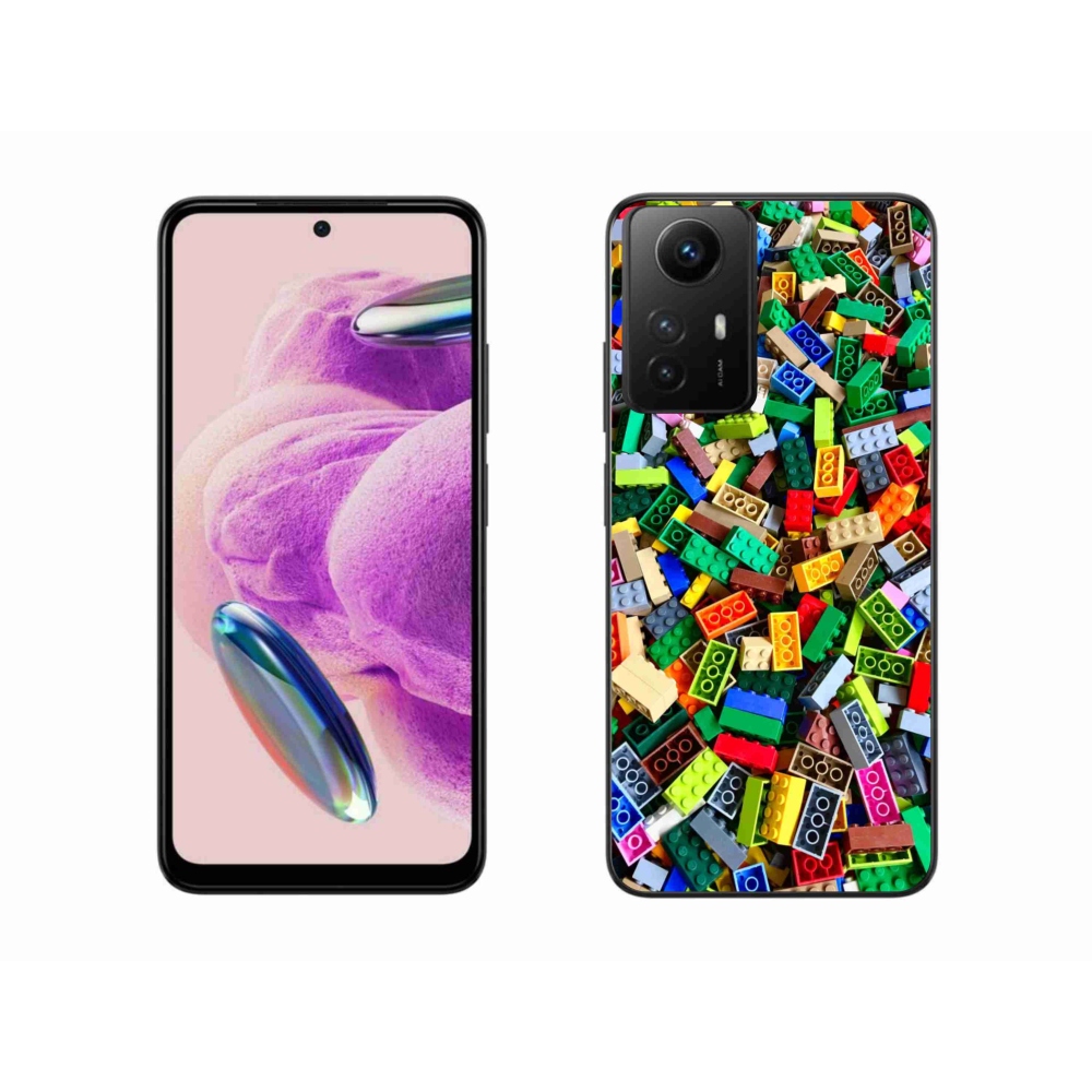 Gélový kryt mmCase na Xiaomi Redmi Note 12S - farebné stavebné kocky
