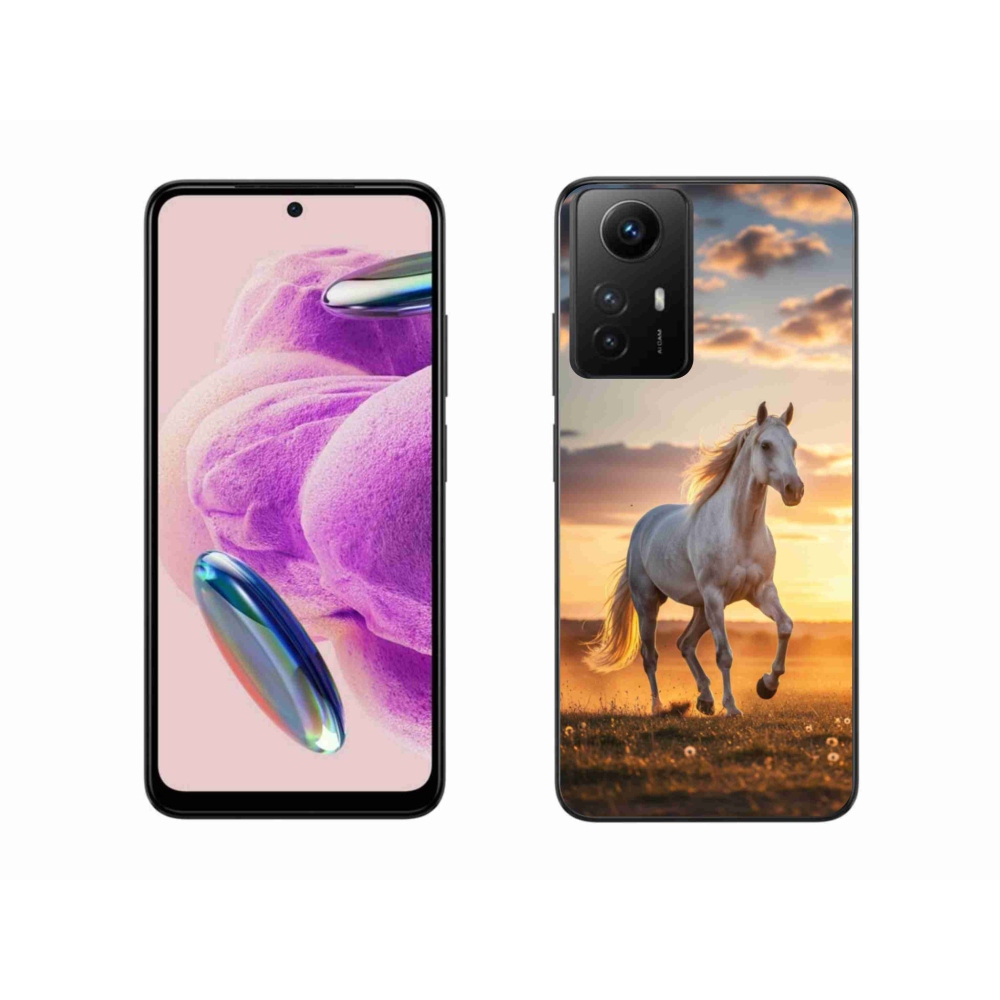 Gélový kryt mmCase na Xiaomi Redmi Note 12S - bežiaci biely kôň 2