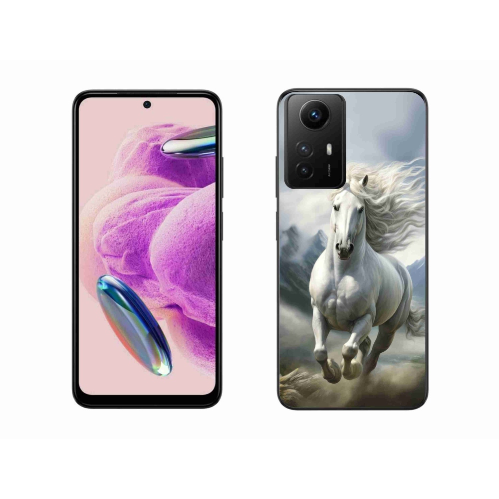 Gélový kryt mmCase na Xiaomi Redmi Note 12S - bežiaci biely kôň 3