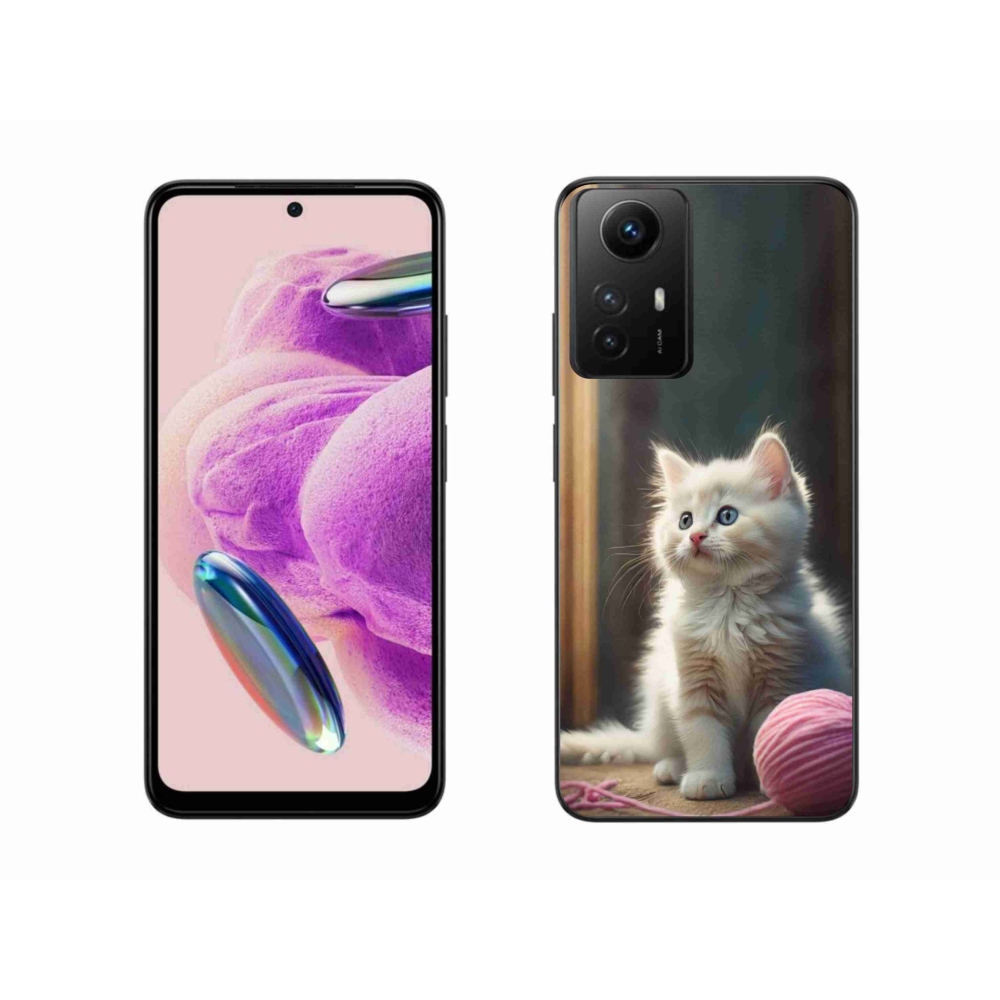Gélový kryt mmCase na Xiaomi Redmi Note 12S - biele mačiatko 2