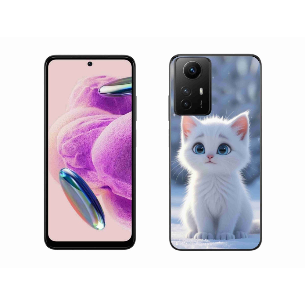 Gélový kryt mmCase na Xiaomi Redmi Note 12S - biele mačiatko 3
