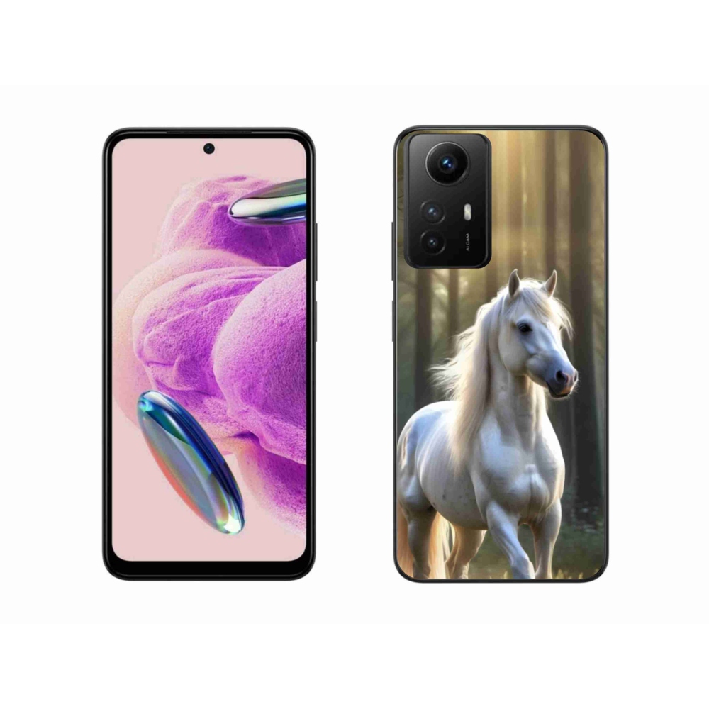 Gélový kryt mmCase na Xiaomi Redmi Note 12S - biely kôň 3