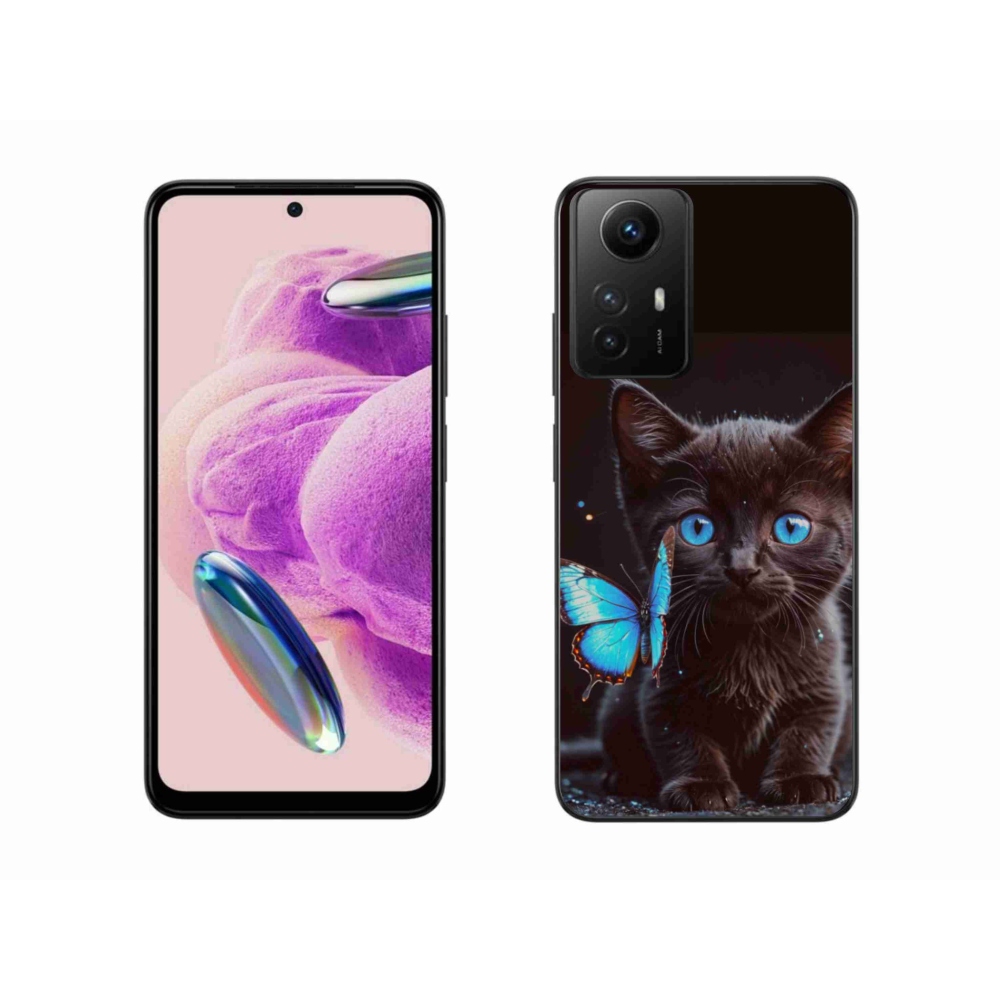 Gélový kryt mmCase na Xiaomi Redmi Note 12S - čierne mačiatko 3