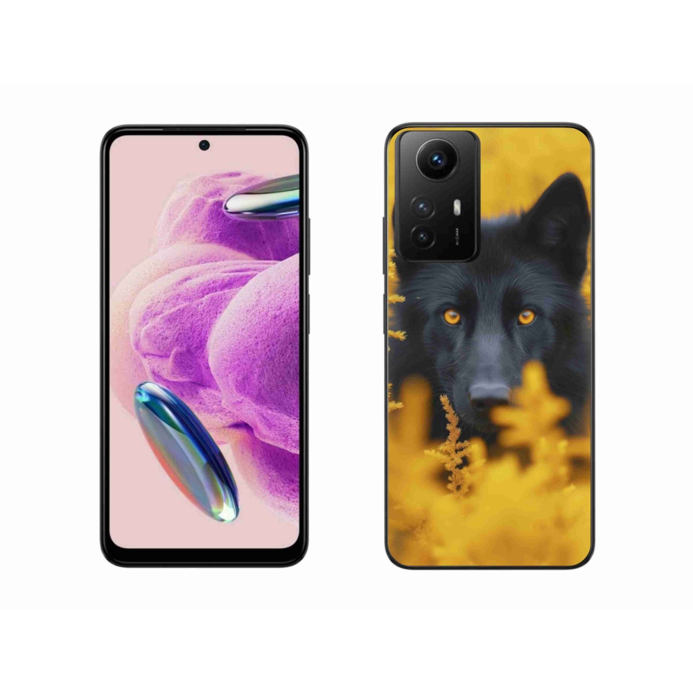 Gélový kryt mmCase na Xiaomi Redmi Note 12S - čierny vlk 2