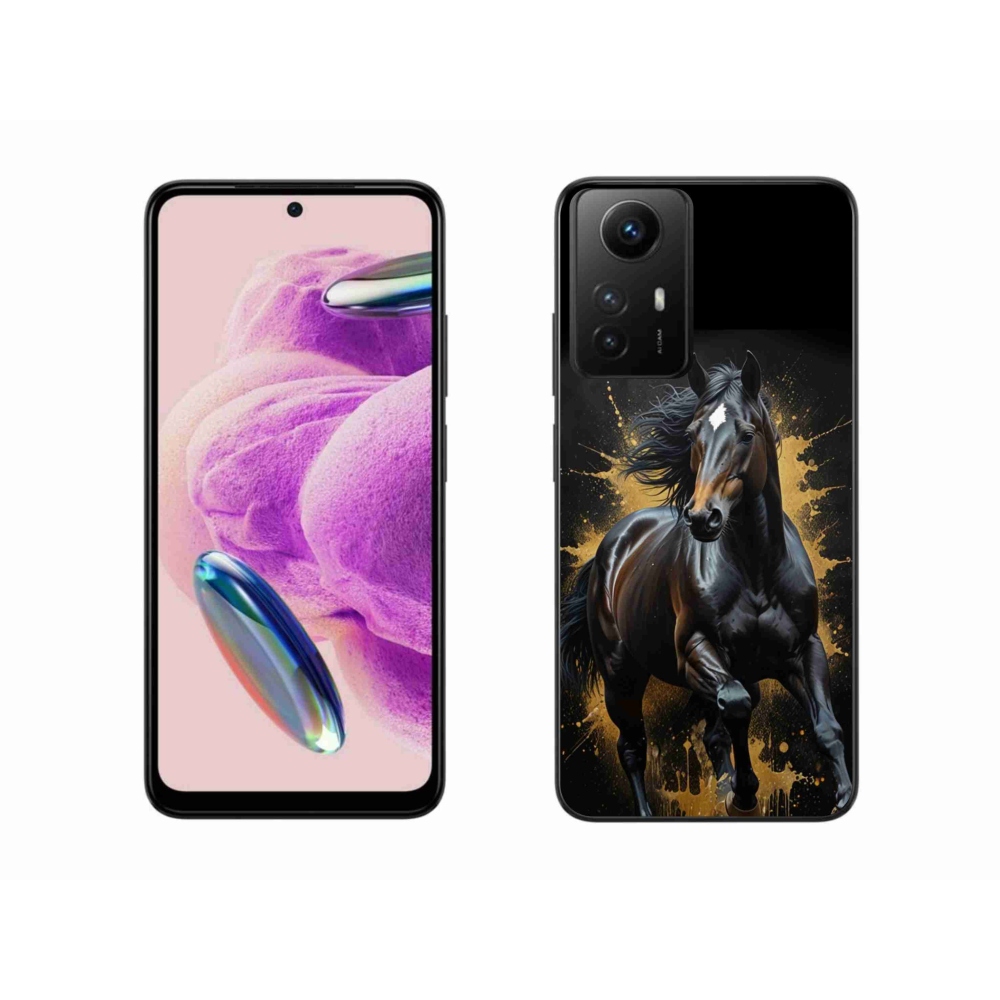Gélový kryt mmCase na Xiaomi Redmi Note 12S - elegantný čierny žrebec