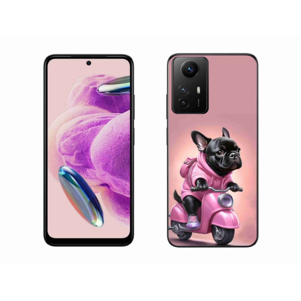 Gélový kryt mmCase na Xiaomi Redmi Note 12S - francúzsky buldoček na skútri
