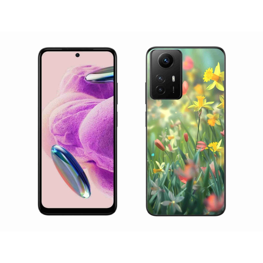 Gélový kryt mmCase na Xiaomi Redmi Note 12S - jarné kvety
