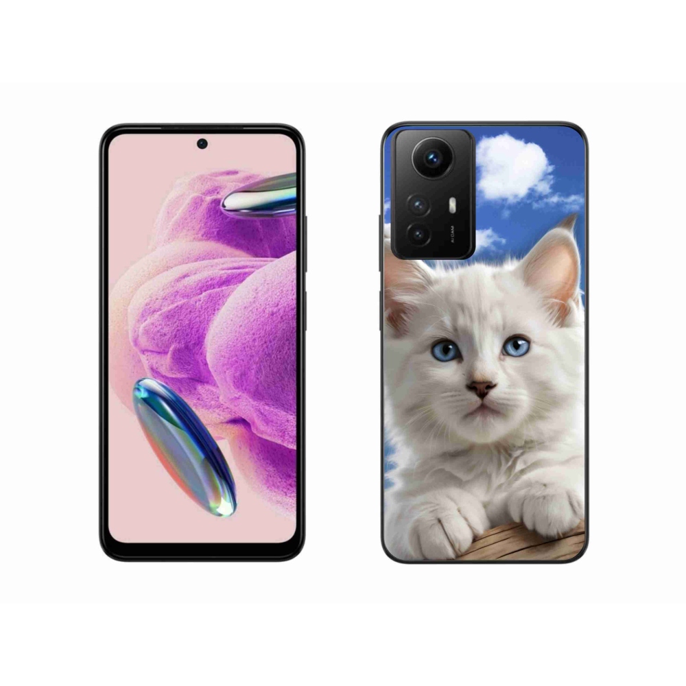 Gélový kryt mmCase na Xiaomi Redmi Note 12S - mačiatko a oblaky
