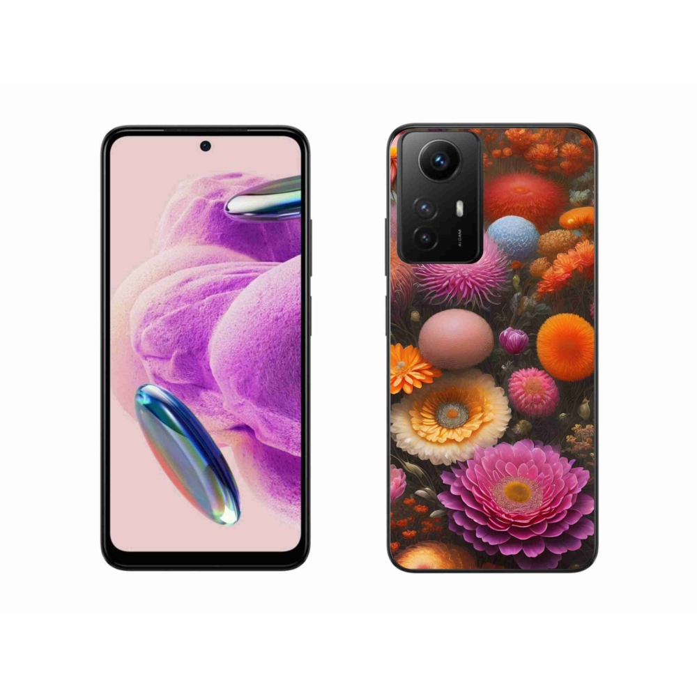 Gélový kryt mmCase na Xiaomi Redmi Note 12S - kvetinová kompozícia
