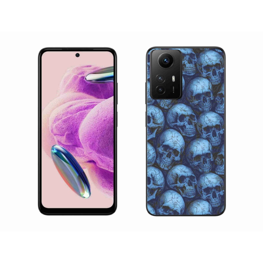 Gélový kryt mmCase na Xiaomi Redmi Note 12S - lebky