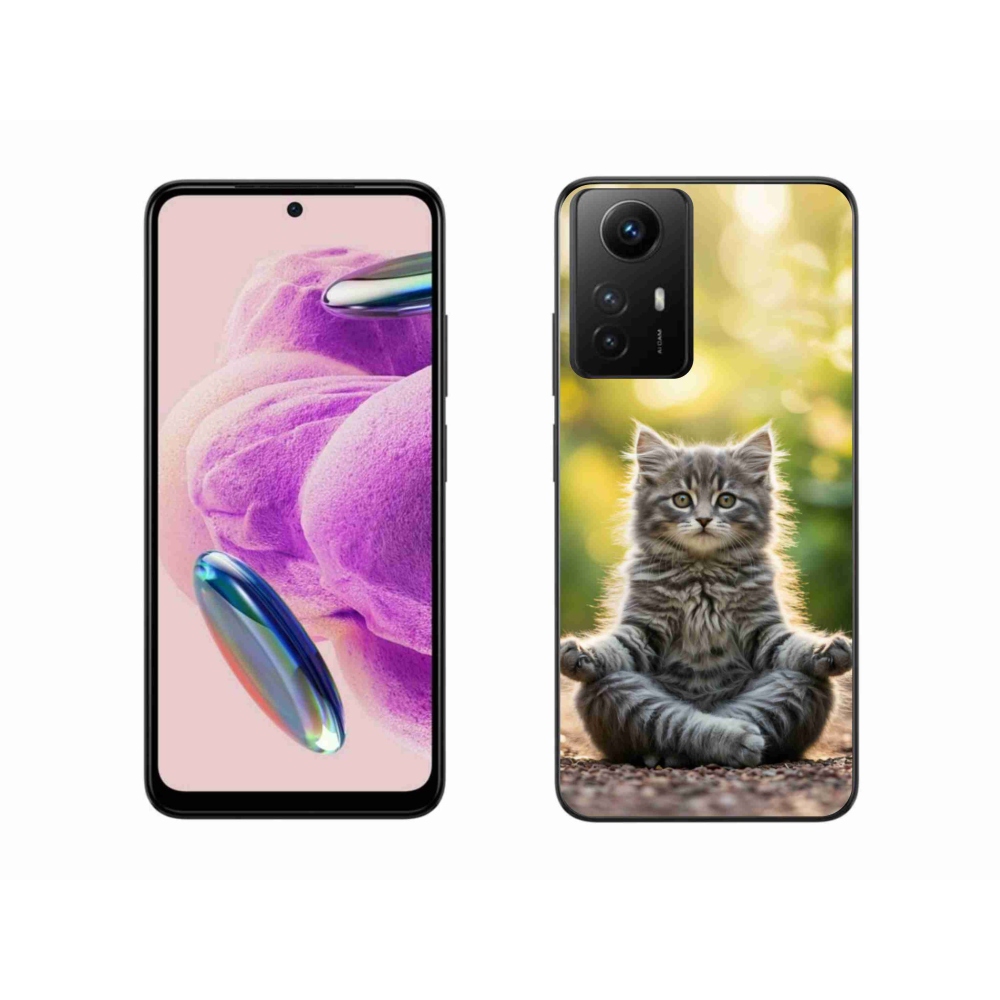 Gélový kryt mmCase na Xiaomi Redmi Note 12S - meditujúce mačiatko