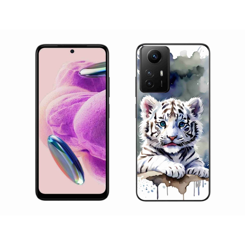 Gélový kryt mmCase na Xiaomi Redmi Note 12S - mláďa bieleho tigra