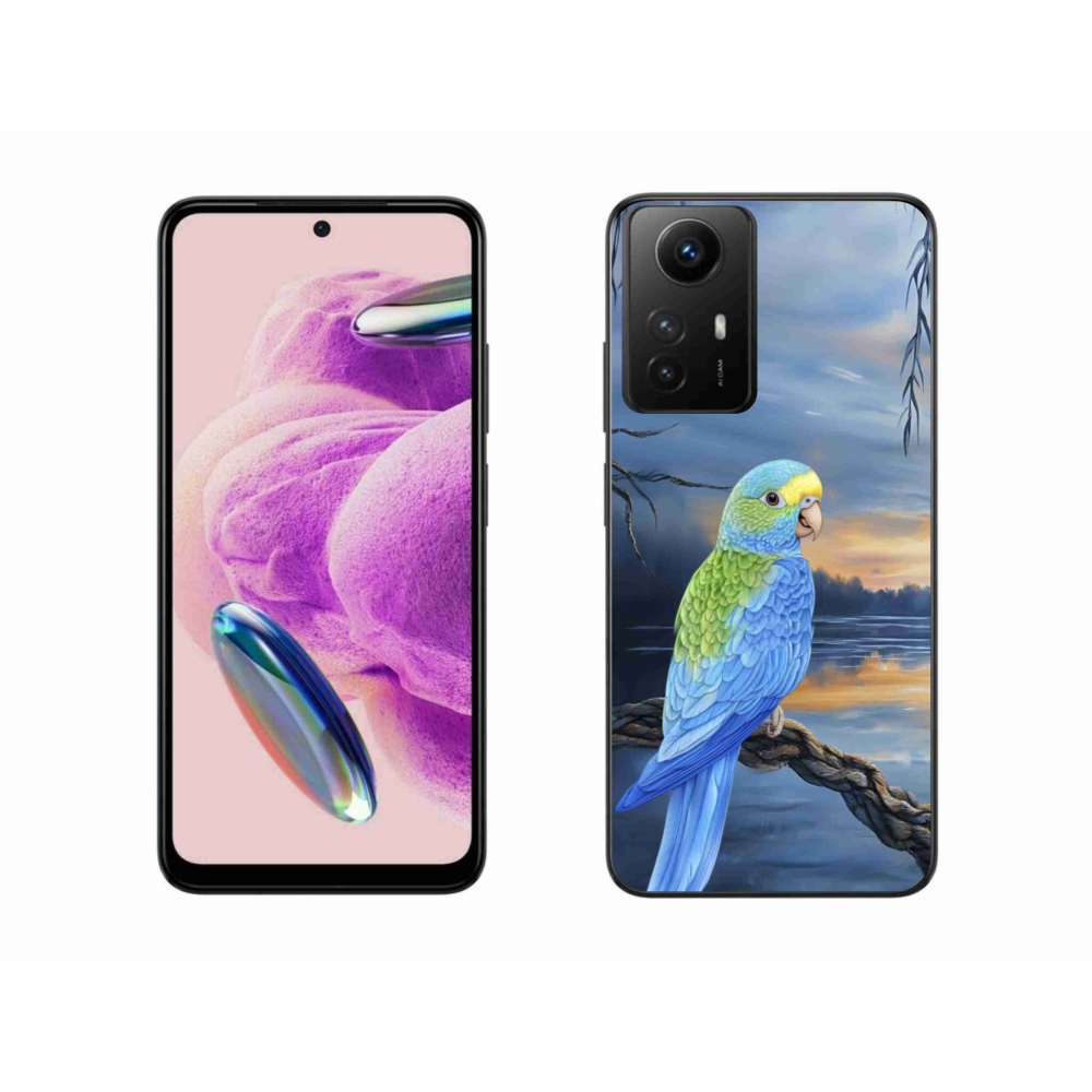 Gélový kryt mmCase na Xiaomi Redmi Note 12S - modrý papagáj