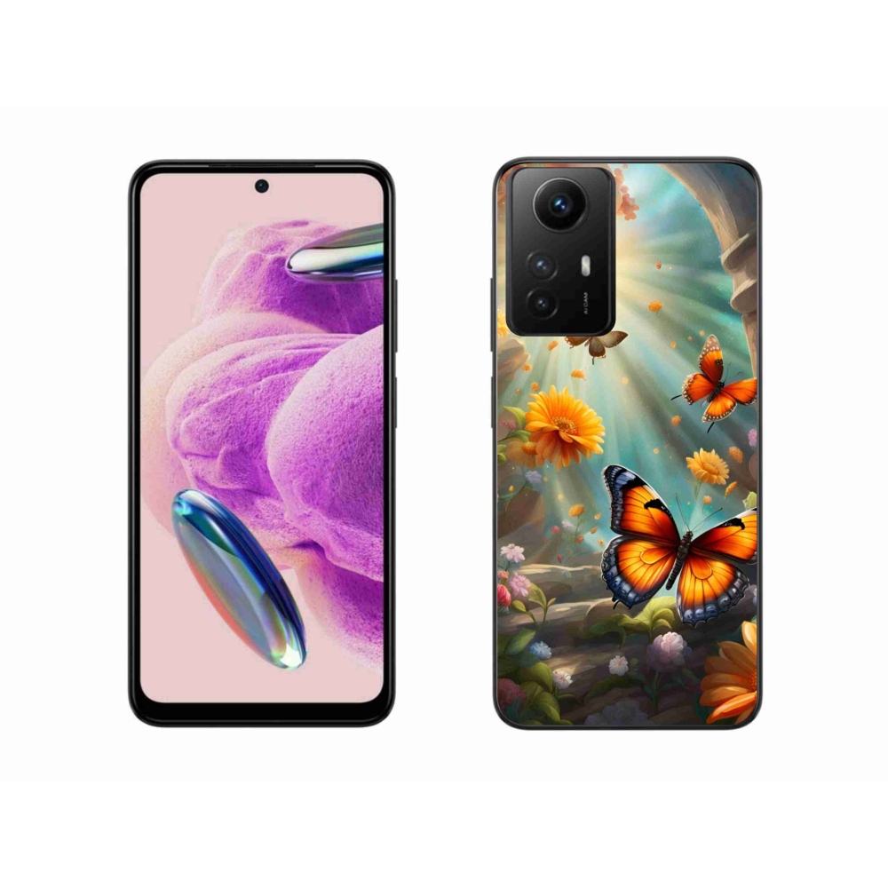 Gélový kryt mmCase na Xiaomi Redmi Note 12S - motýlia záhrada 2