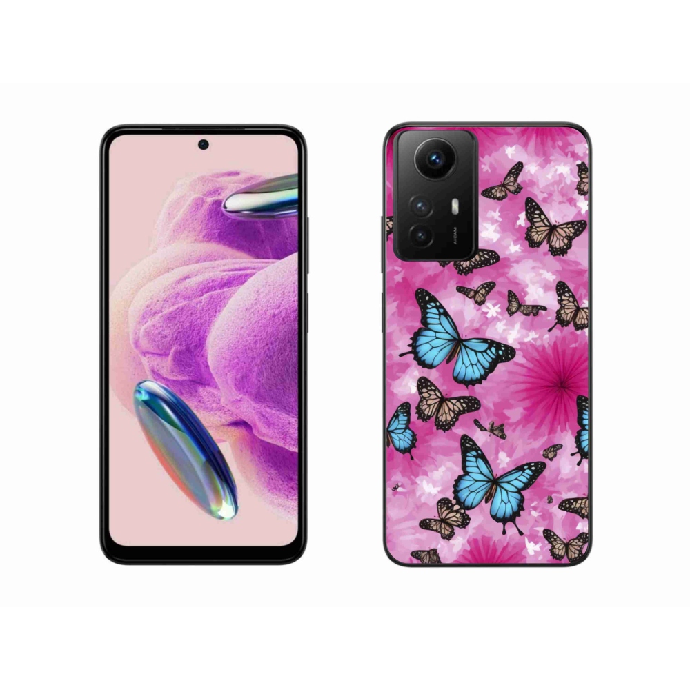 Gélový kryt mmCase na Xiaomi Redmi Note 12S - motýlia záhrada