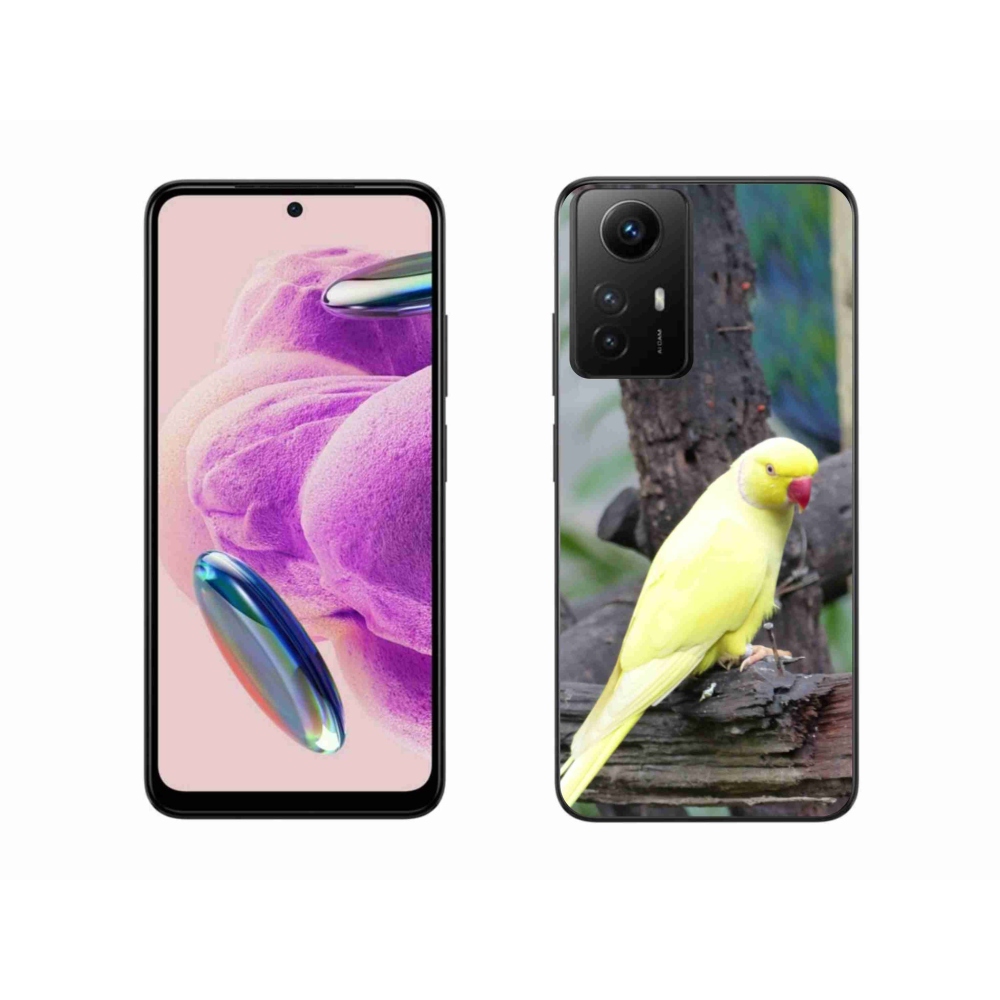 Gélový kryt mmCase na Xiaomi Redmi Note 12S - papagáj alexander žltý
