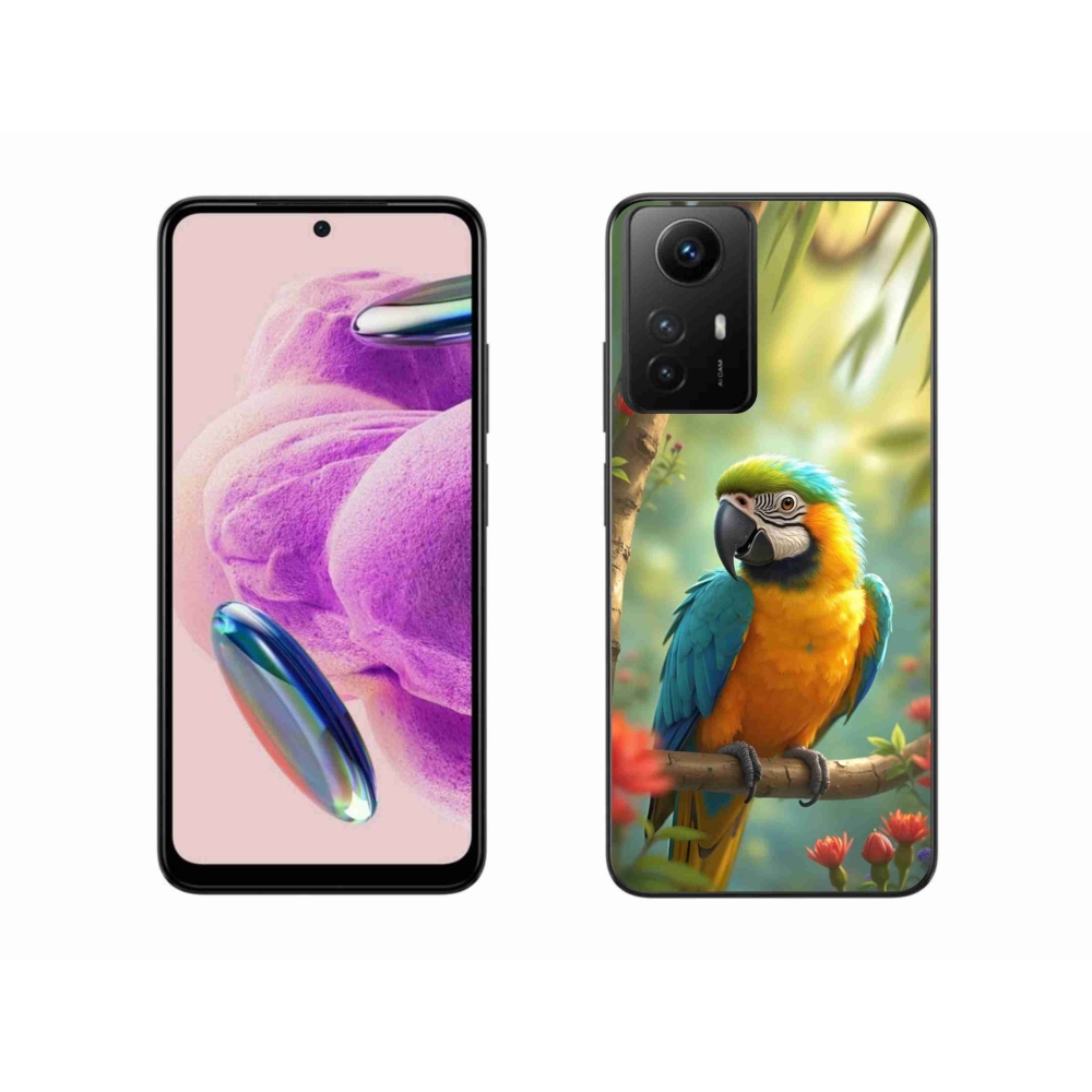 Gélový kryt mmCase na Xiaomi Redmi Note 12S - papagáj ara modrožltá