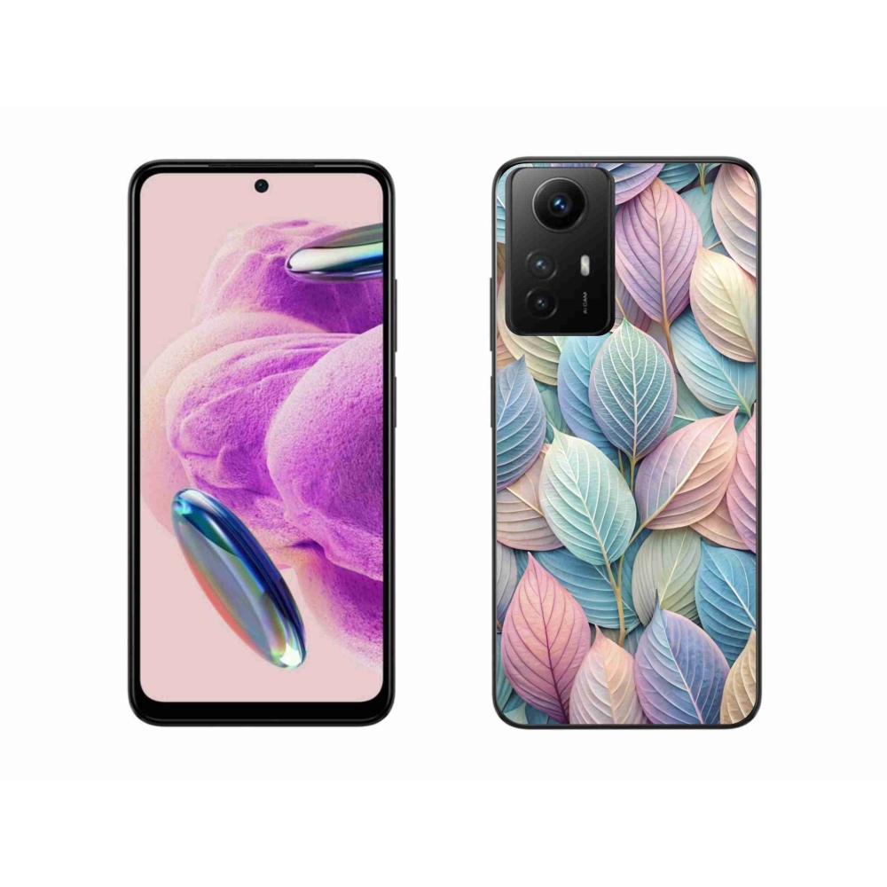 Gélový kryt mmCase na Xiaomi Redmi Note 12S - pastelové listy