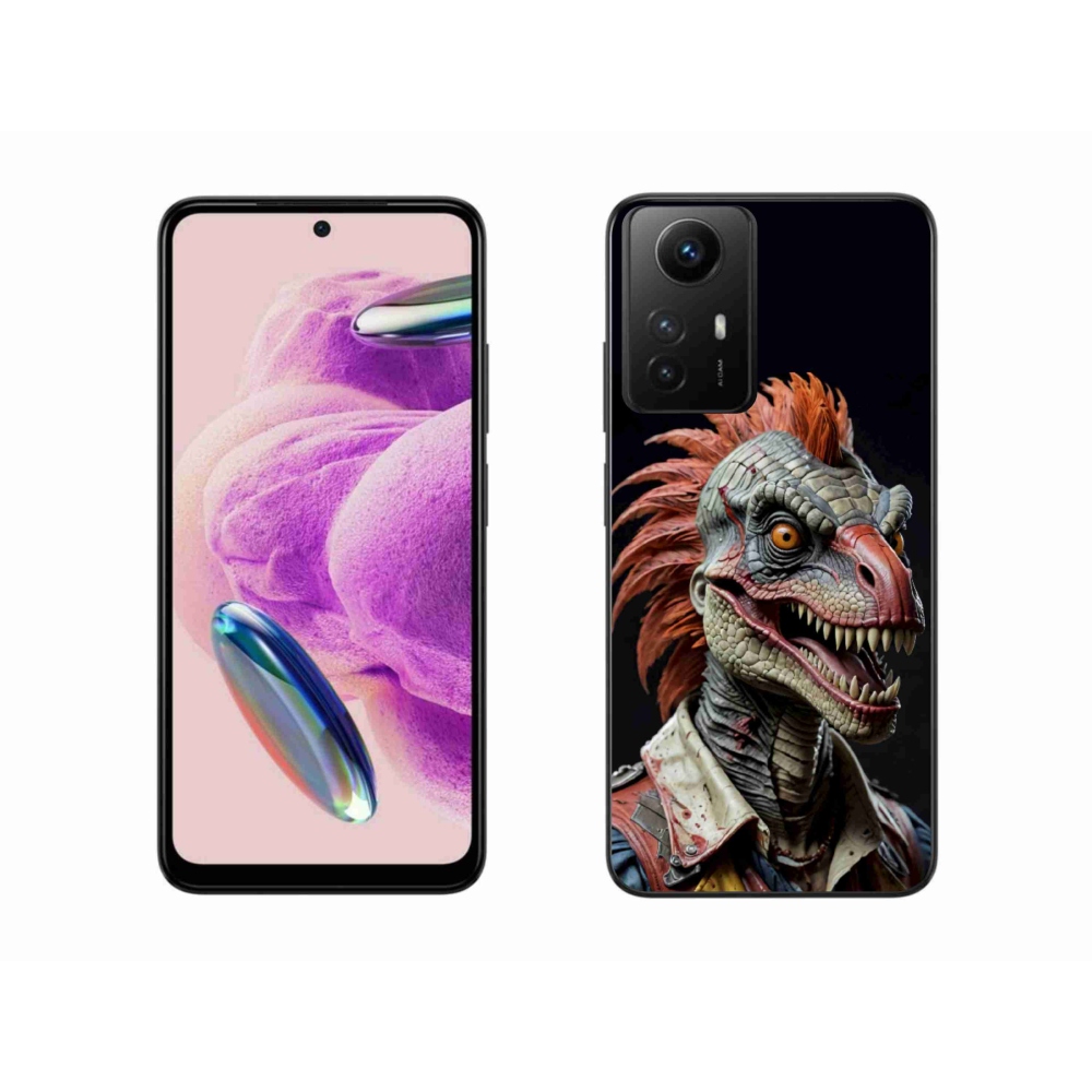 Gélový kryt mmCase na Xiaomi Redmi Note 12S - punk dinosaurus