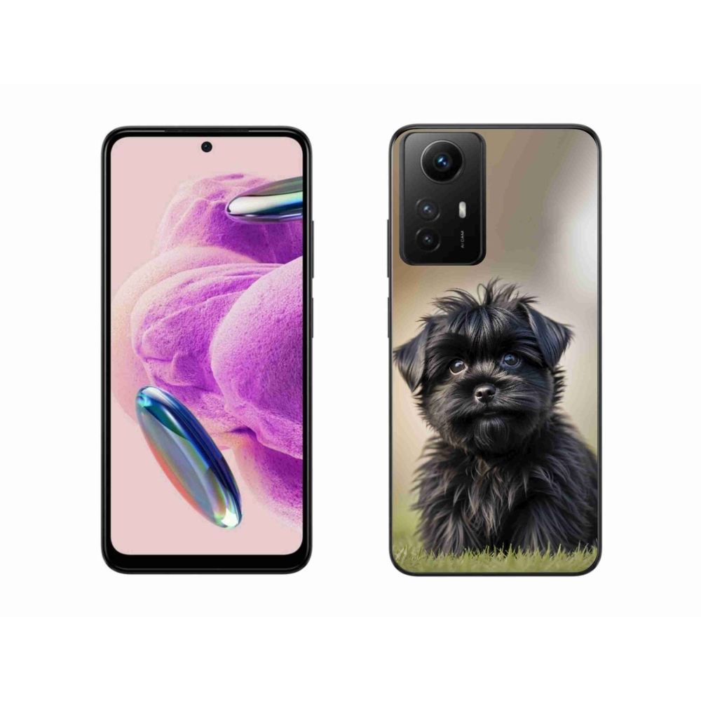 Gélový kryt mmCase na Xiaomi Redmi Note 12S - roztomilý čierny psík
