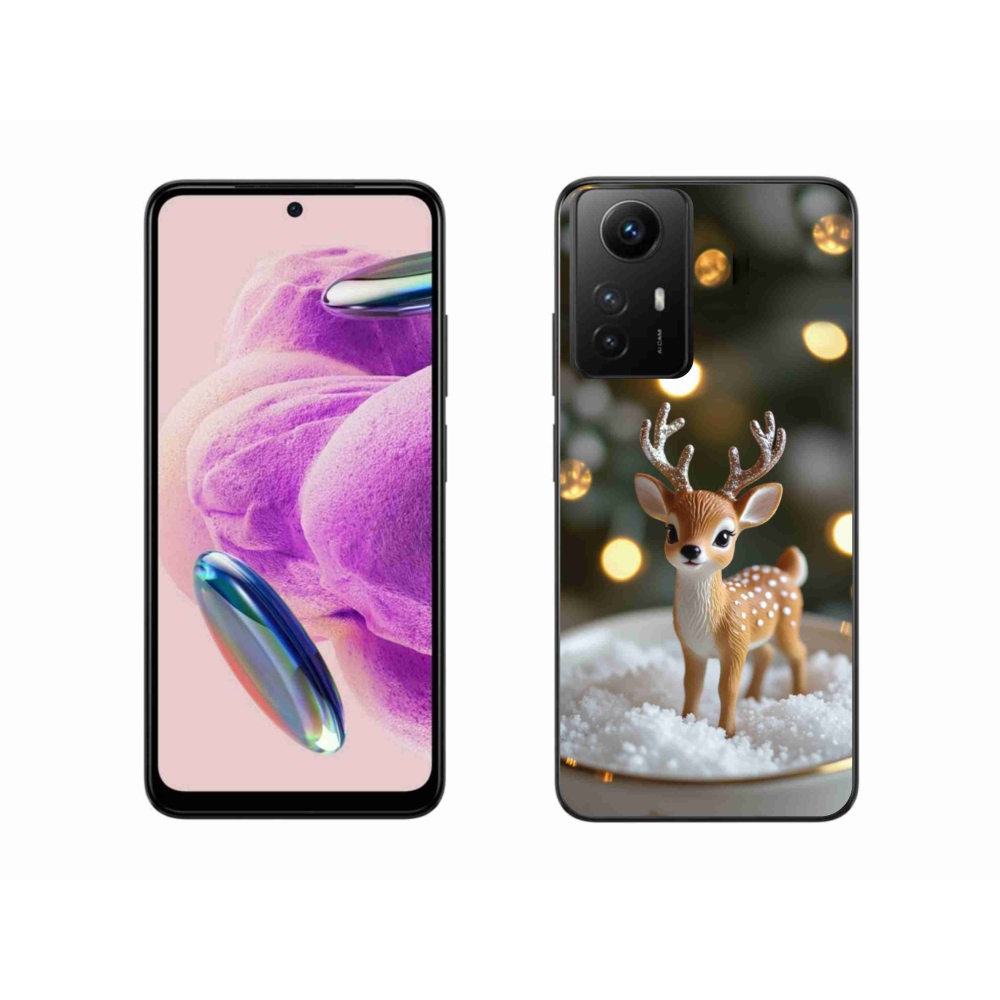 Gélový kryt mmCase na Xiaomi Redmi Note 12S - roztomilý vianočný jeleň