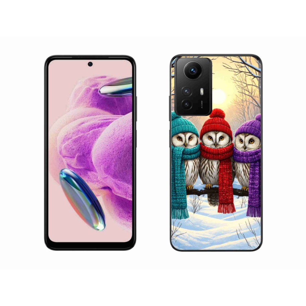 Gélový kryt mmCase na Xiaomi Redmi Note 12S - soví priatelia