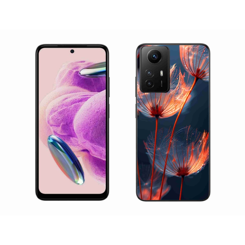 Gélový kryt mmCase na Xiaomi Redmi Note 12S - svetielkujúca páperie