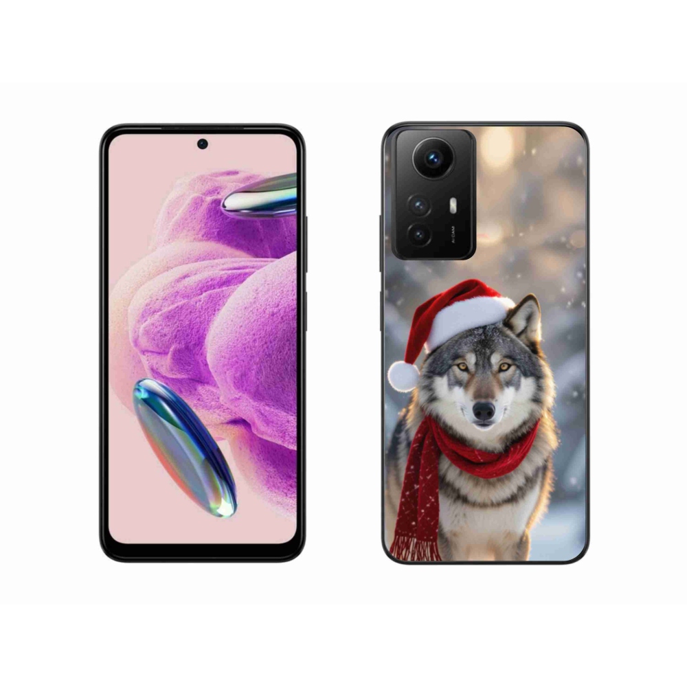 Gélový kryt mmCase na Xiaomi Redmi Note 12S - vianočný vlk