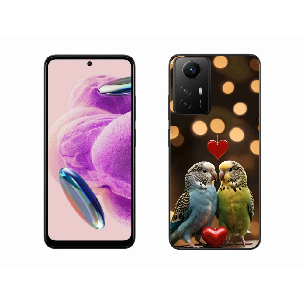 Gélový kryt mmCase na Xiaomi Redmi Note 12S - zamilovaní papagáje