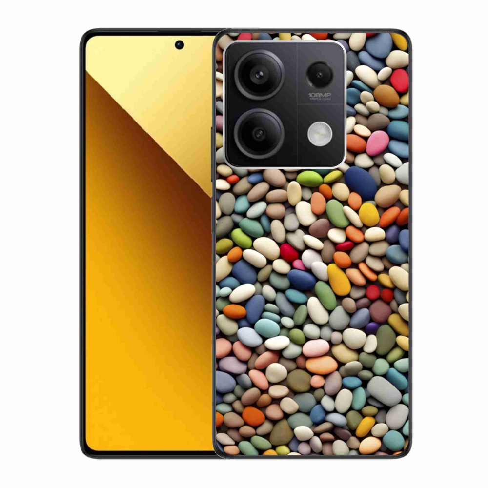 Gélový kryt mmCase na Xiaomi Redmi Note 13 5G - farebné kamienky 2
