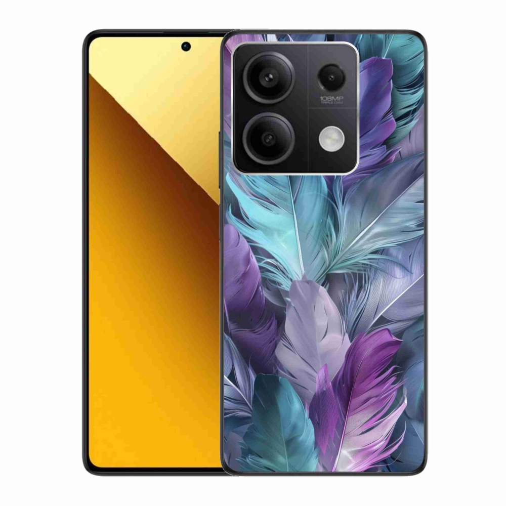 Gélový kryt mmCase na Xiaomi Redmi Note 13 5G - farebné perie 2