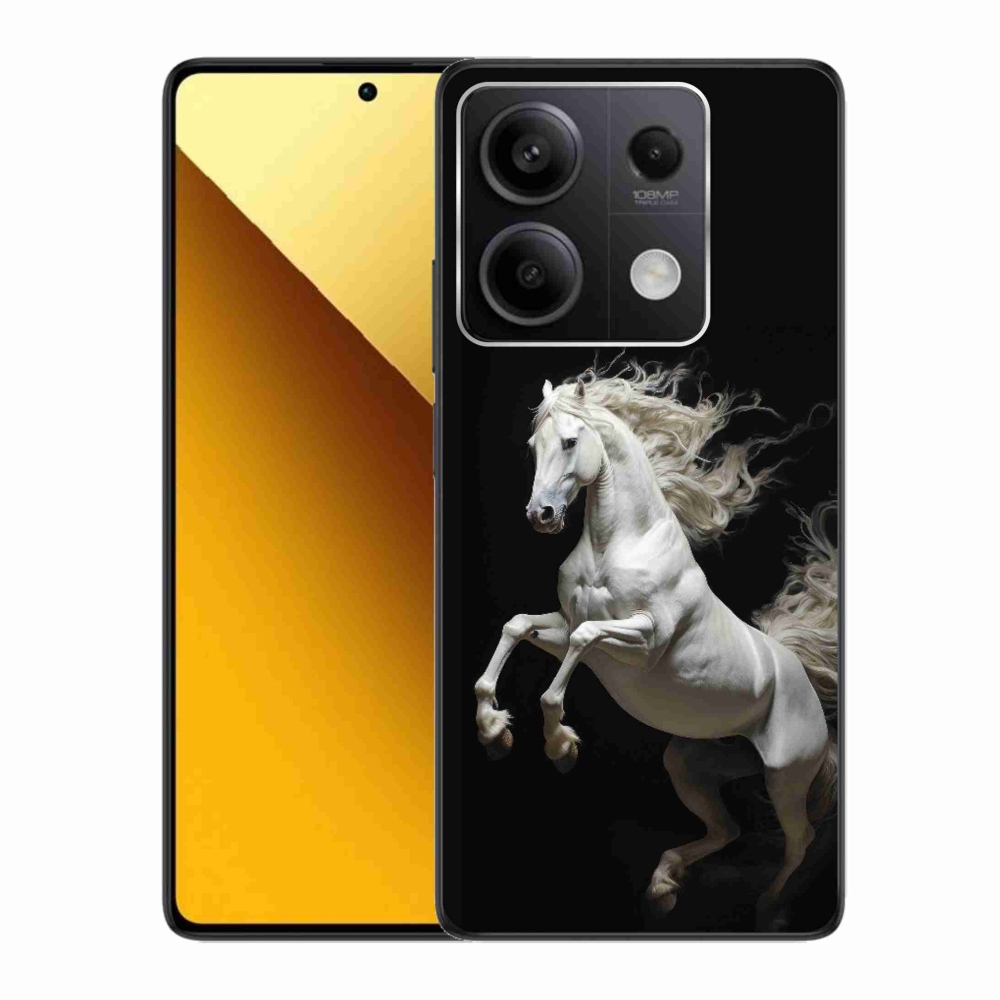 Gélový kryt mmCase na Xiaomi Redmi Note 13 5G - biely kôň 4