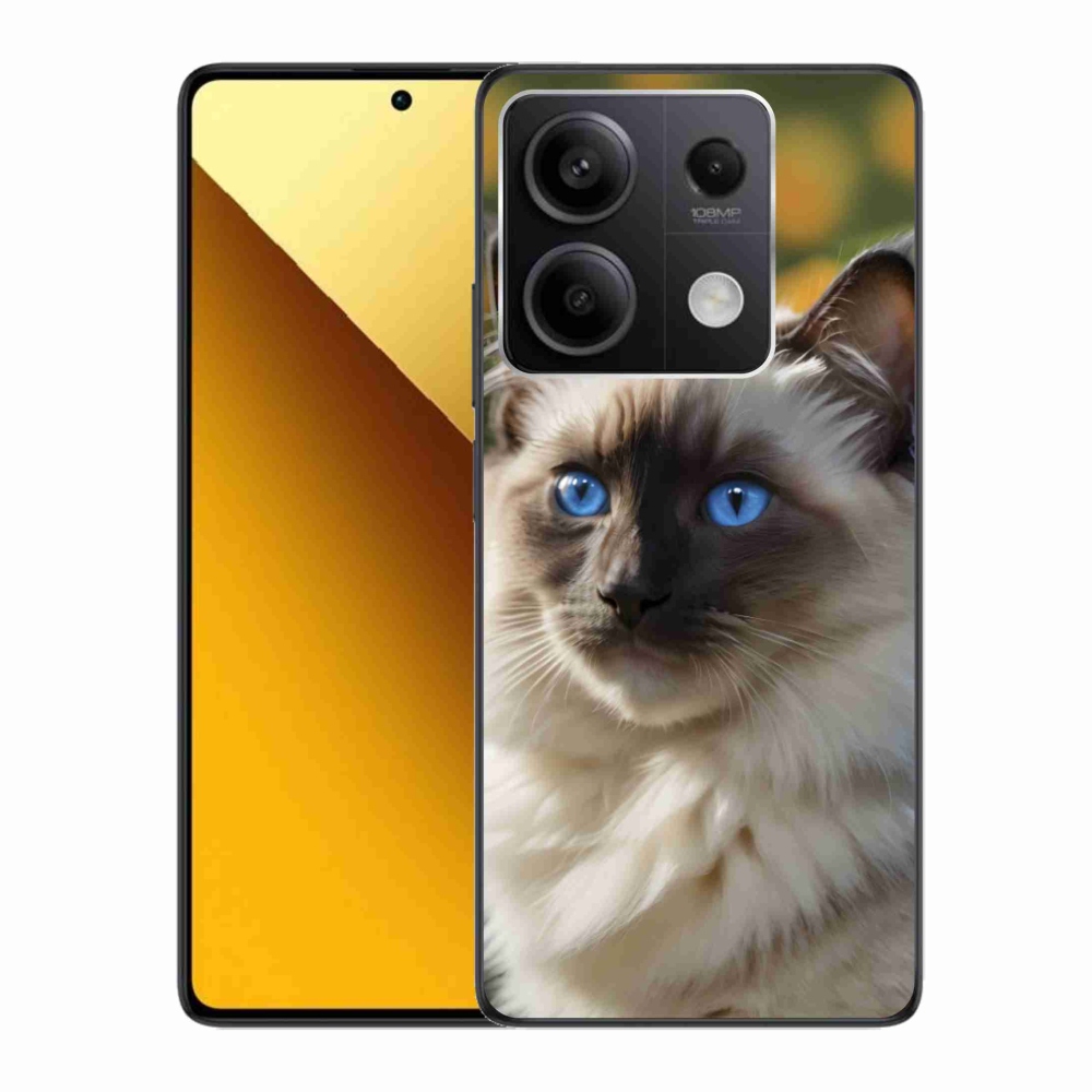 Gélový kryt mmCase na Xiaomi Redmi Note 13 5G - biely ragdoll