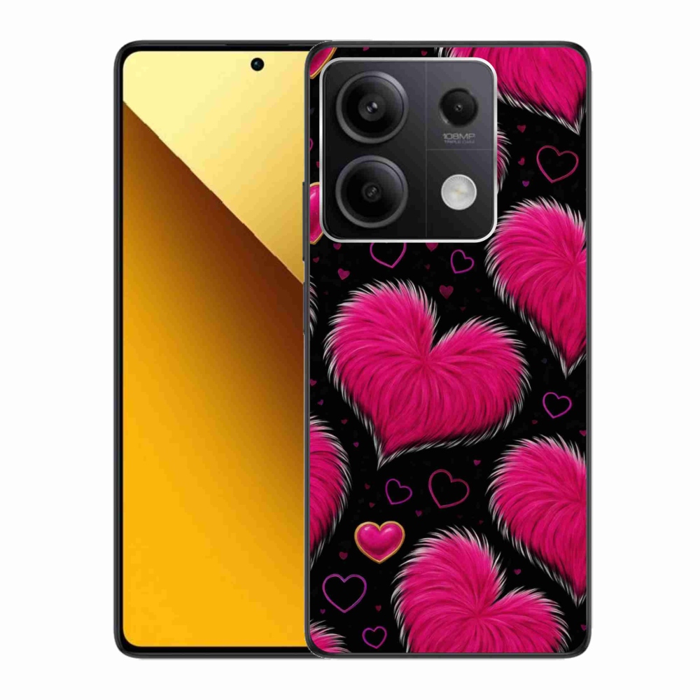 Gélový kryt mmCase na Xiaomi Redmi Note 13 5G - hebké srdce