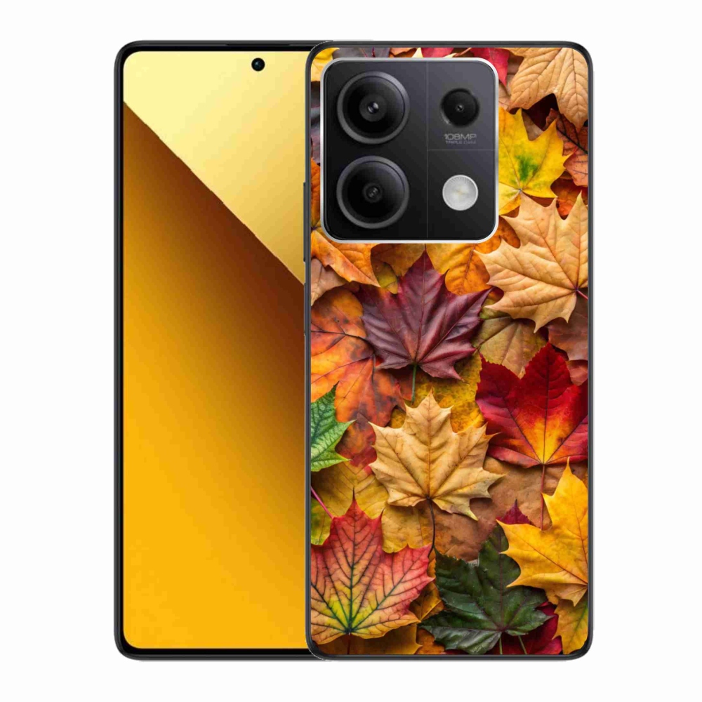 Gélový kryt mmCase na Xiaomi Redmi Note 13 5G - javorové listy 2