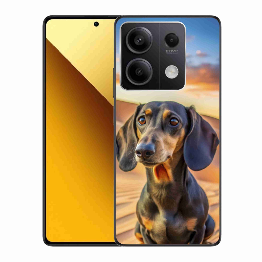 Gélový kryt mmCase na Xiaomi Redmi Note 13 5G - jazvečík 3