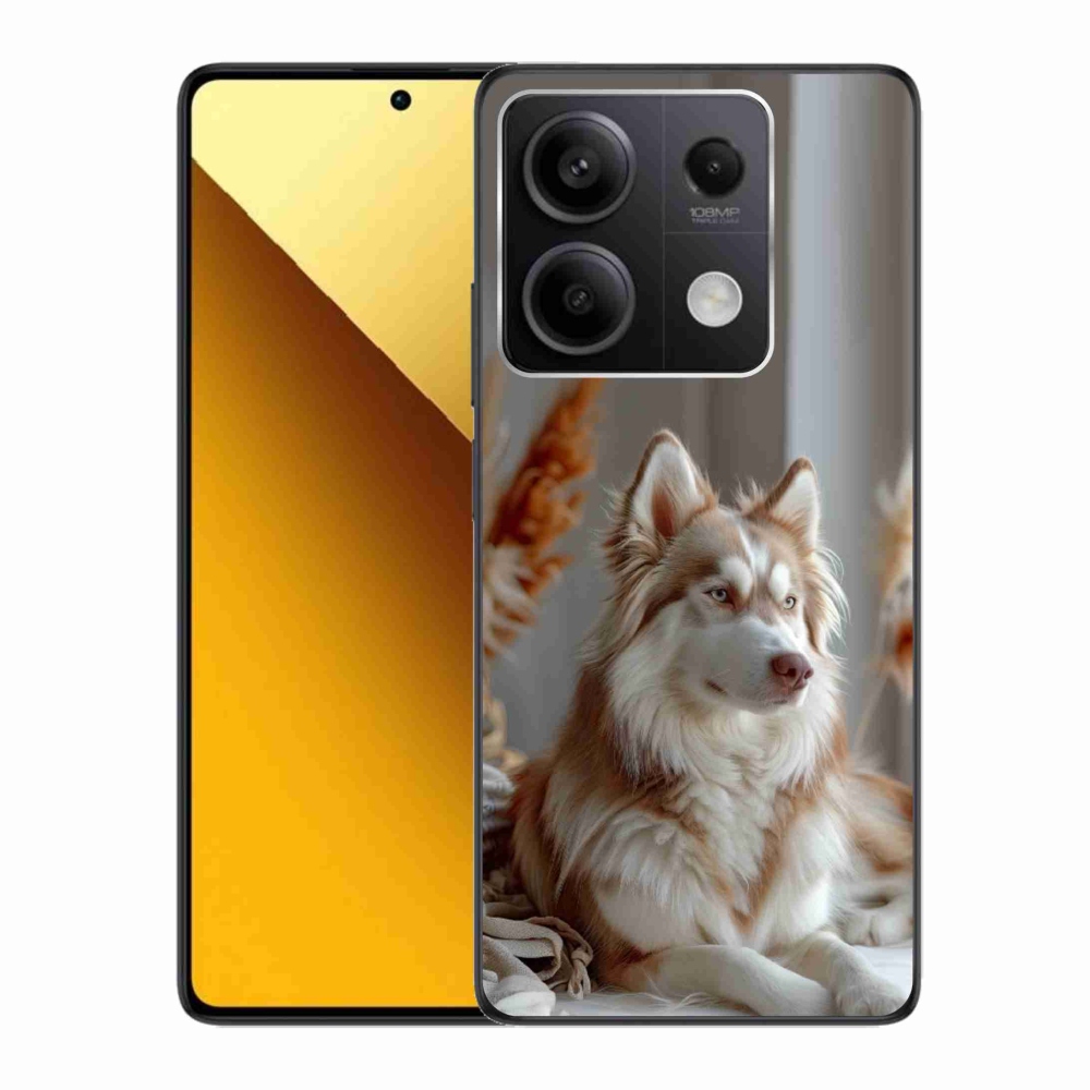 Gélový kryt mmCase na Xiaomi Redmi Note 13 5G - pokojný sibírsky husky