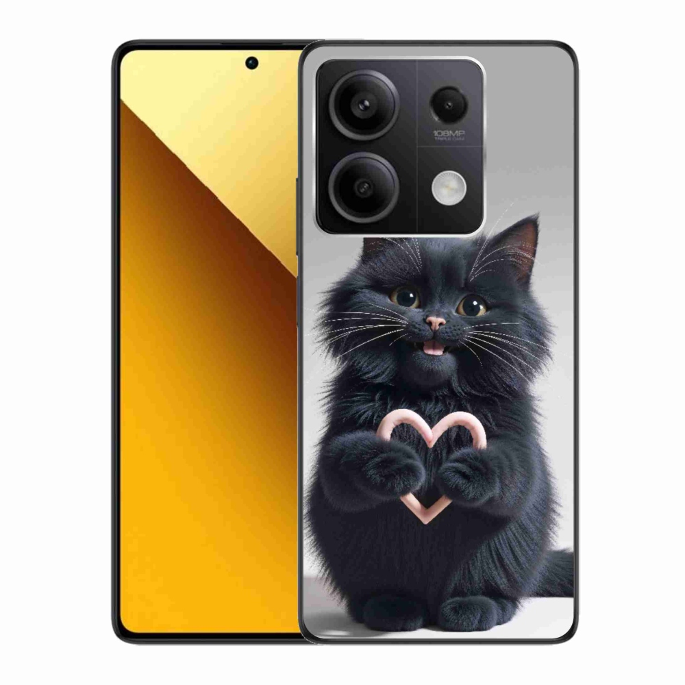 Gélový kryt mmCase na Xiaomi Redmi Note 13 5G - mačacia láska 3