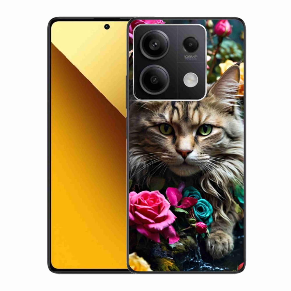 Gélový kryt mmCase na Xiaomi Redmi Note 13 5G - mačacie pohľad 2