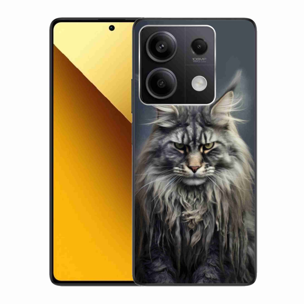 Gélový kryt mmCase na Xiaomi Redmi Note 13 5G - mačacie pohľad 4