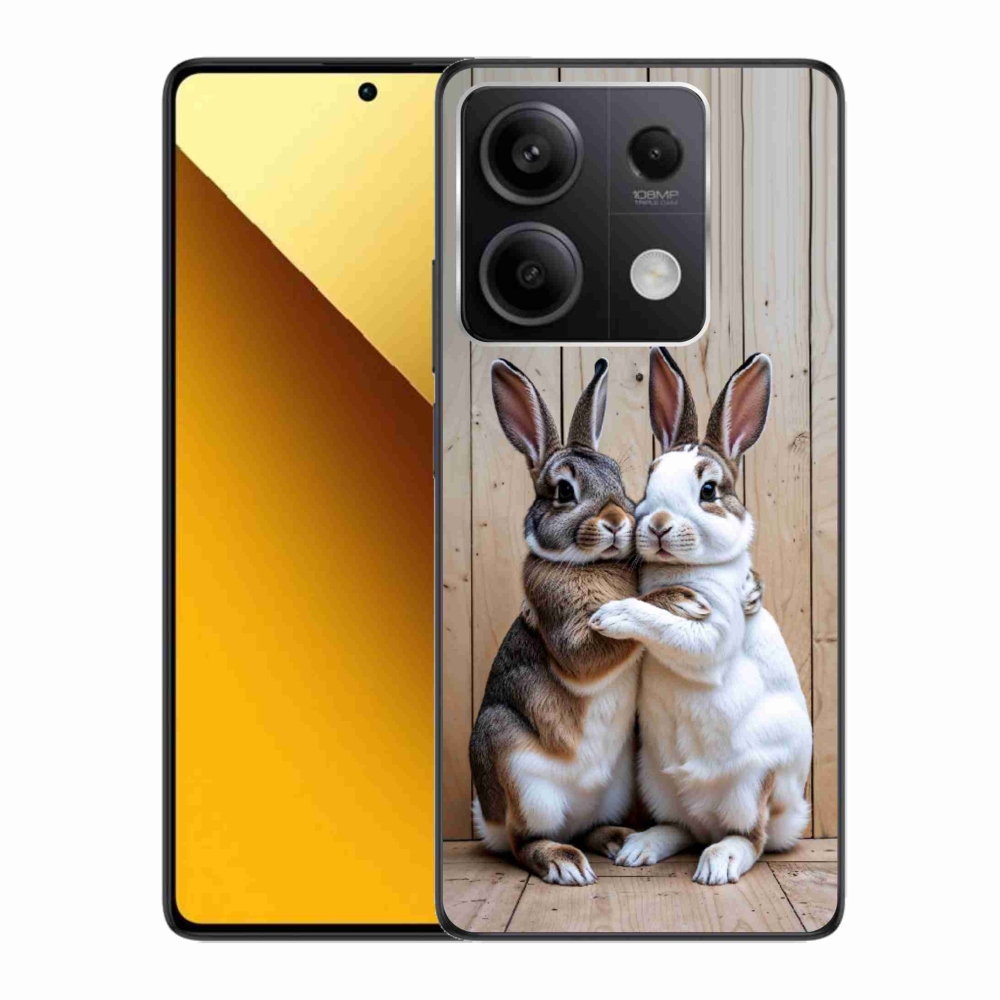 Gélový kryt mmCase na Xiaomi Redmi Note 13 5G - králičie pár
