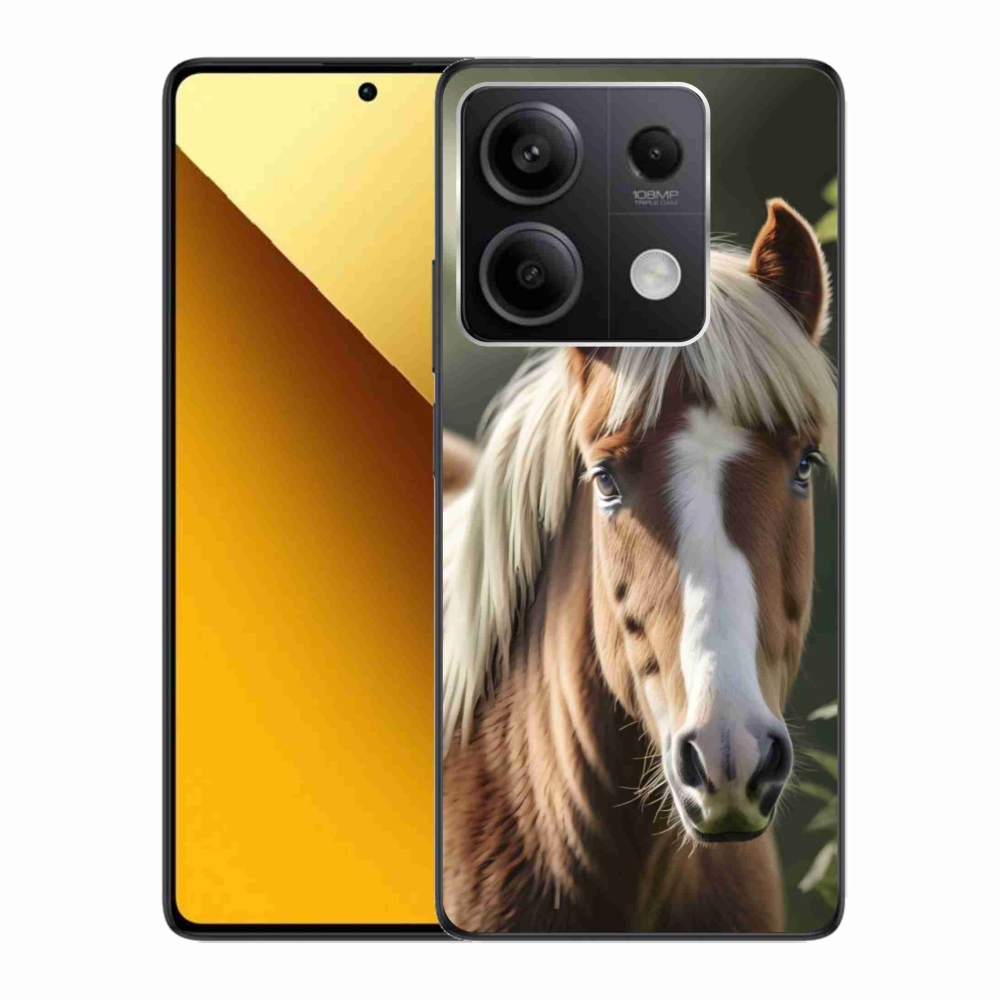 Gélový kryt mmCase na Xiaomi Redmi Note 13 5G - kôň so svetlou hrivou