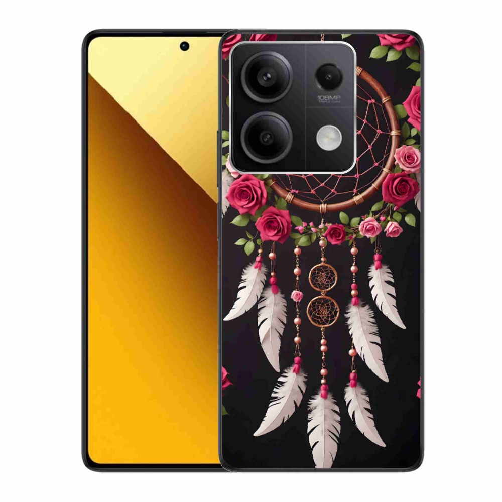 Gélový kryt mmCase na Xiaomi Redmi Note 13 5G - lapač snov s ružami