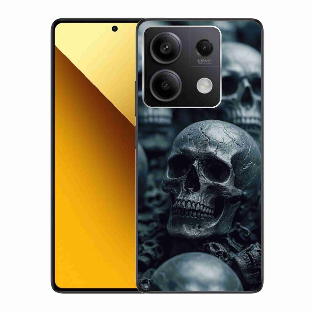 Gélový kryt mmCase na Xiaomi Redmi Note 13 5G - lebka 2