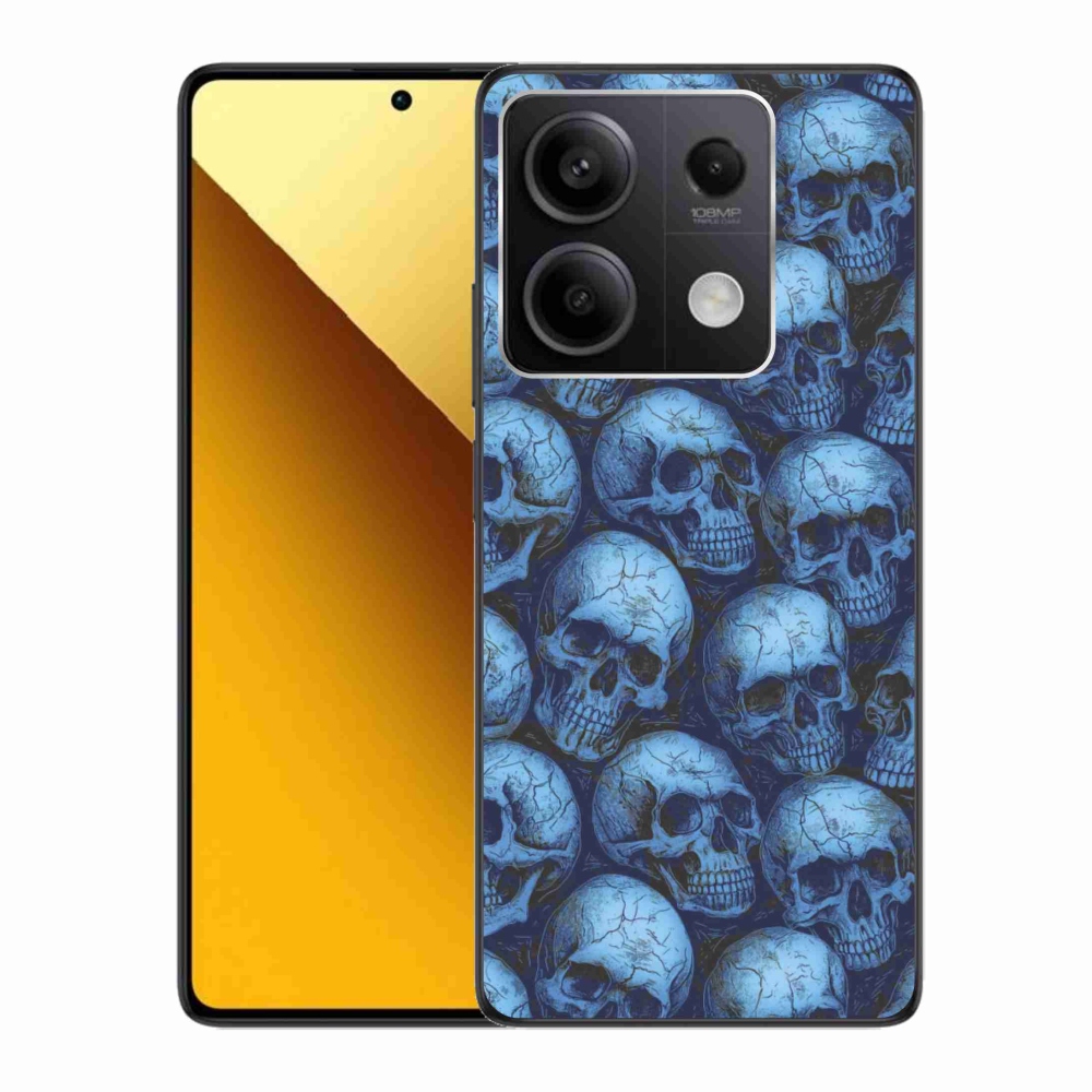 Gélový kryt mmCase na Xiaomi Redmi Note 13 5G - lebky