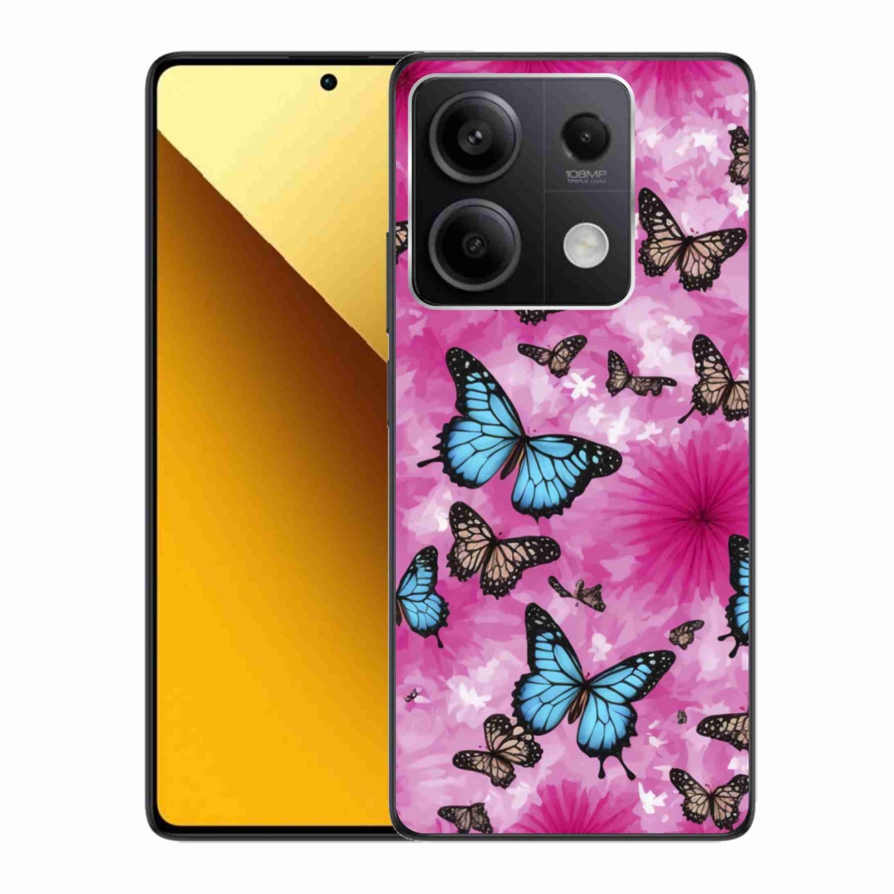 Gélový kryt mmCase na Xiaomi Redmi Note 13 5G - motýlia záhrada