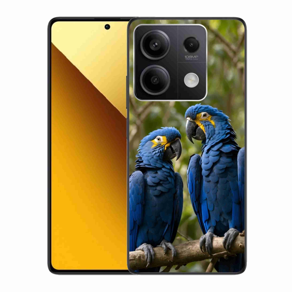 Gélový kryt mmCase na Xiaomi Redmi Note 13 5G - papagájové duo