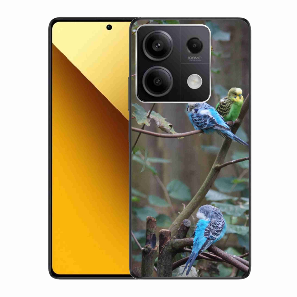 Gélový kryt mmCase na Xiaomi Redmi Note 13 5G - papagáje na vetve